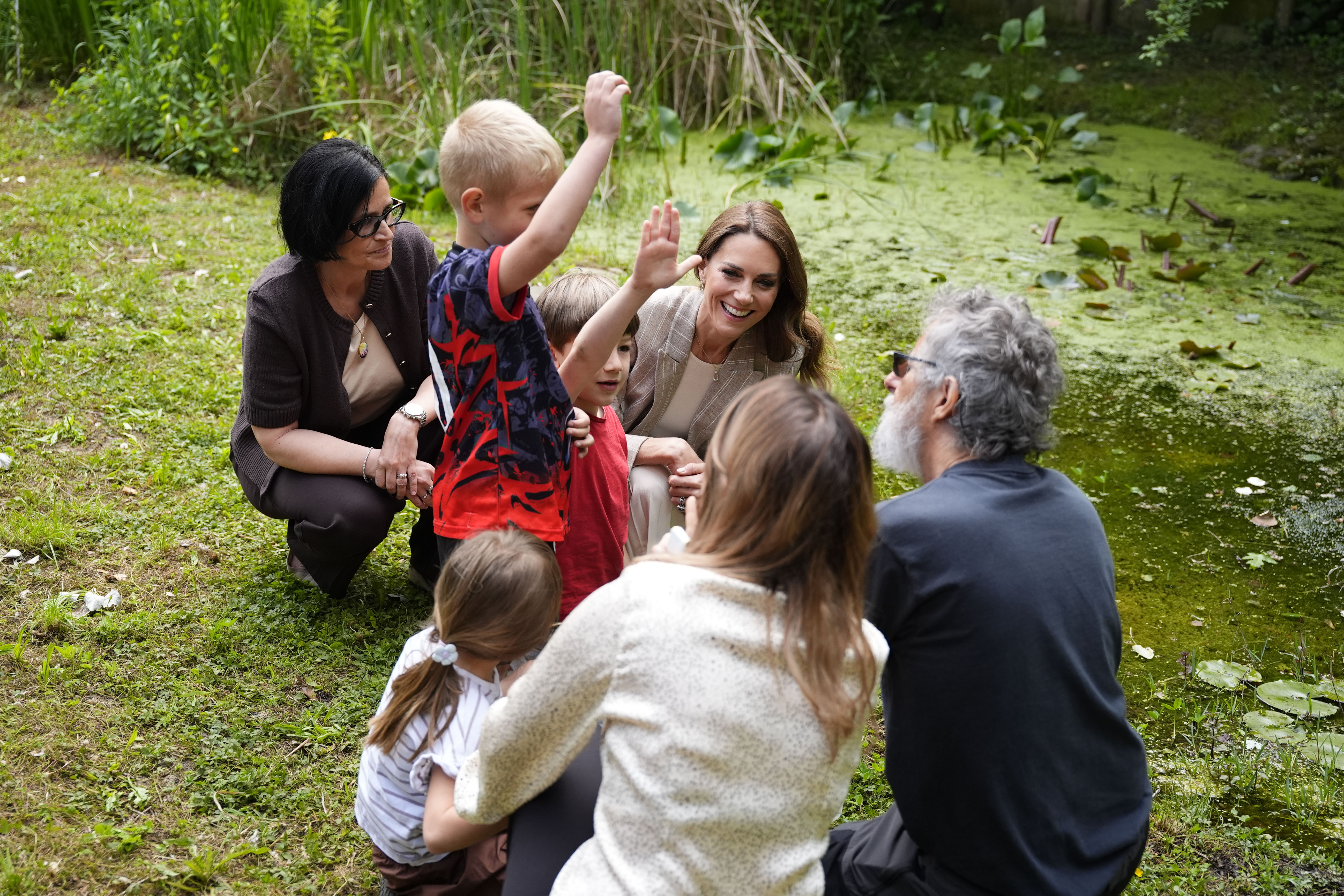 Catherine, Princess of Wales visits the &amp;quot;Salvador Allende&amp;quot; Scuola dell'infanzia, during the second day of her visit to Reggio Emilia on May 14, 2026 in Reggio Emilia, Italy