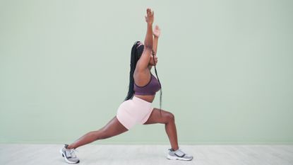 Woman performing a lunge