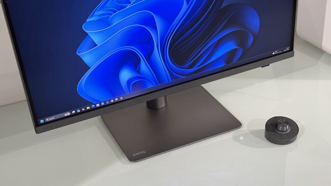 The BenQ Creative Pro PD2732U in a home office during our testing