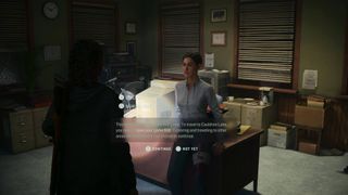 Alan Wake 2 come up with a new plan Estevez conversation point of no return