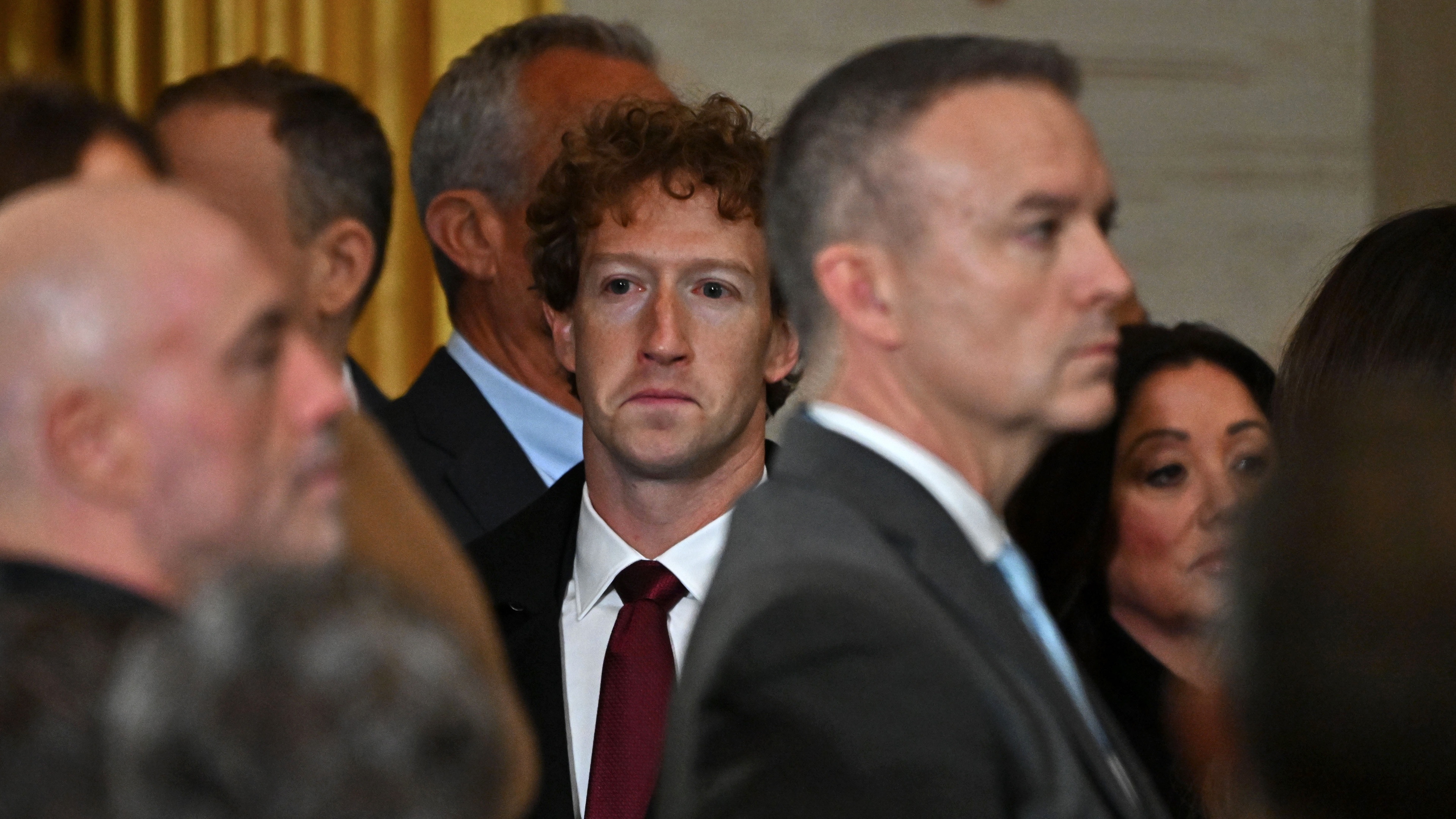 WASHINGTON, DC - JANUARY 20: Meta and Facebook CEO Mark Zuckerberg attends the Inauguration of Donald J. Trump in the Rotunda of the U.S. Capitol on January 20, 2025 in Washington, DC. Donald Trump takes office for his second term as the 47th president of the United States. (Photo by Ricky Carioti - Pool/Getty Images)
