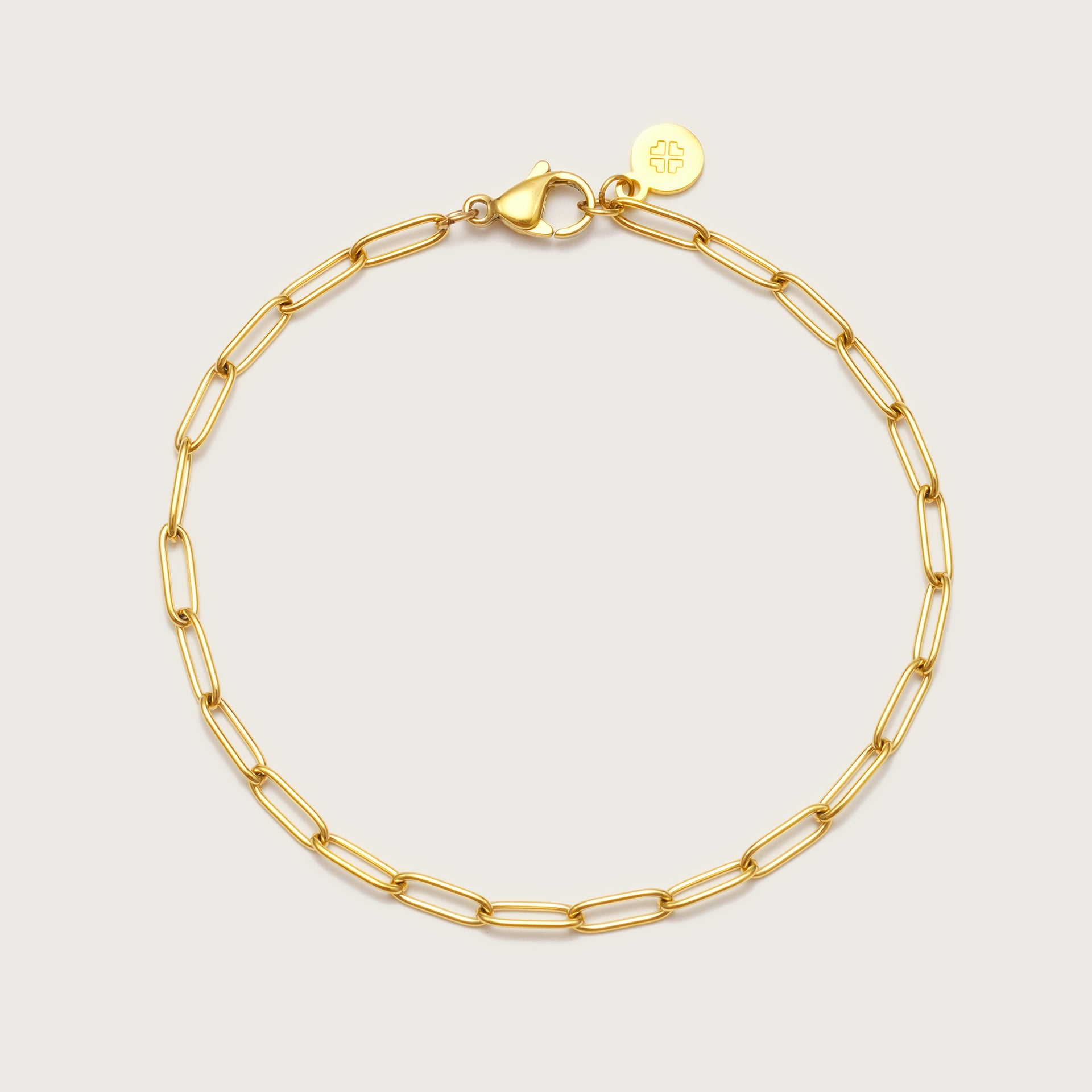 Gold Paperclip Bracelet