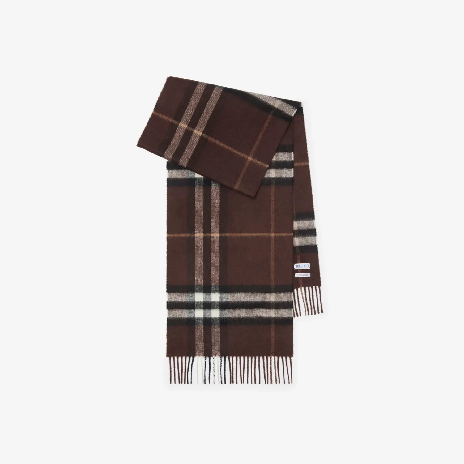 Check Cashmere Scarf in Treacle | Burberry&amp;reg; Official