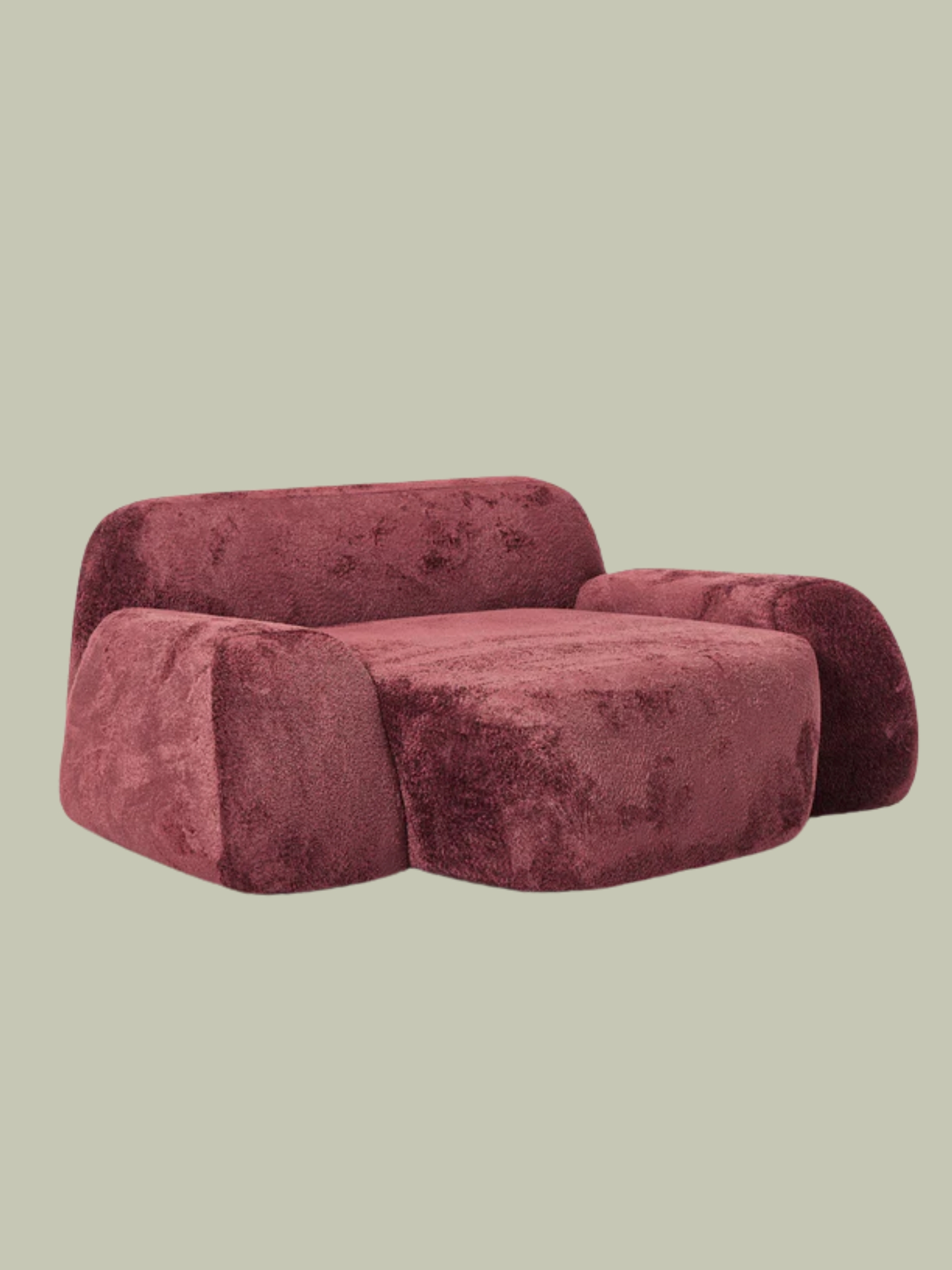 Westwing Collection, Xl Teddy Boucl&amp;eacute; Lounge Chair Wolke