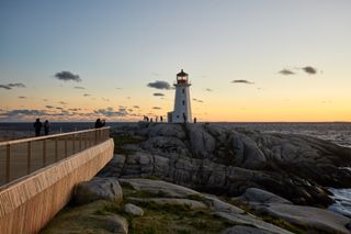 Light house view at sun set