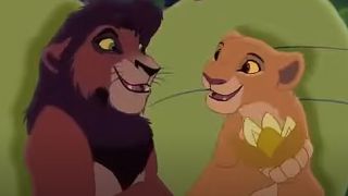 Kovu and Kiara in The Lion King 2: Simba's Pride.