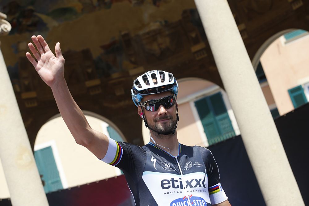 Tom Boonen (Etixx-QuickStep) at the start of stage 3