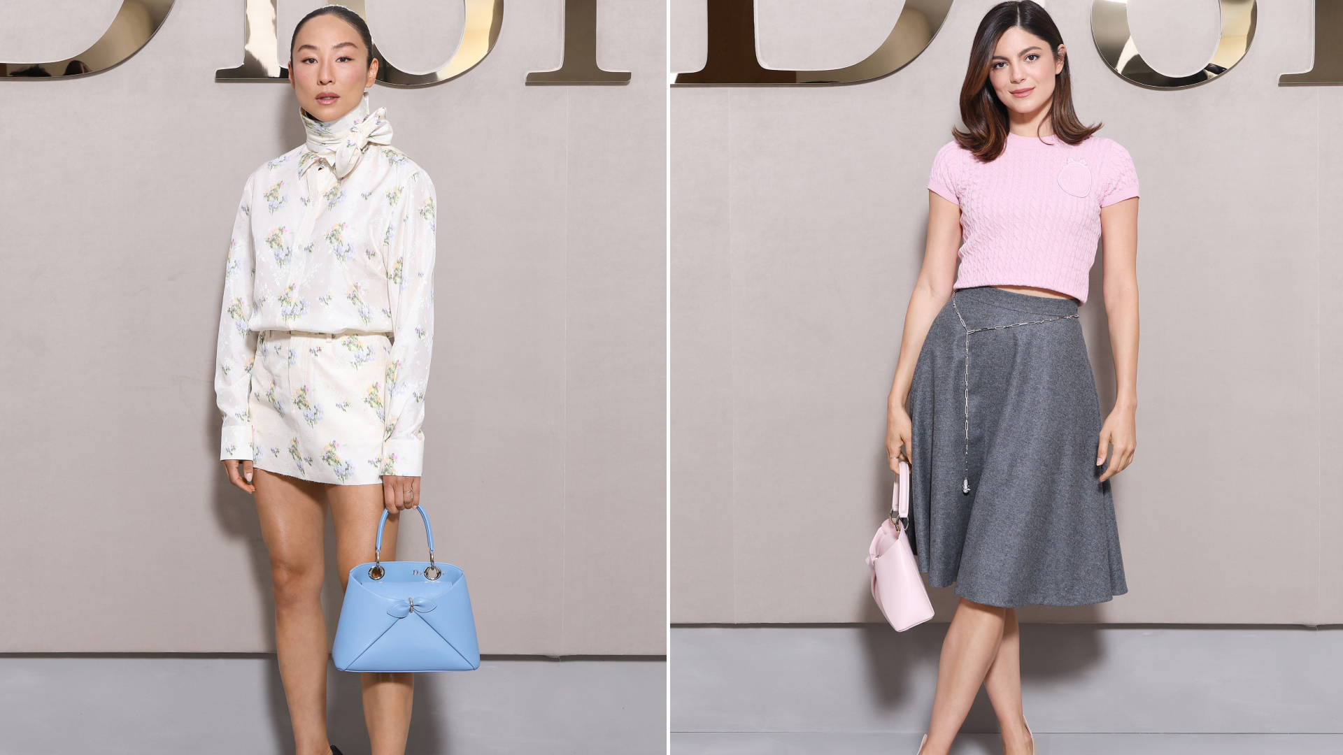 Greta Lee and Monica Barbaro wore the Dior Cigale Bag to the Spring 2026 fashion show