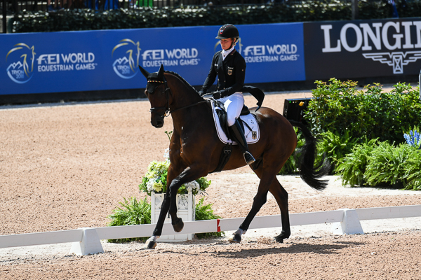WEG eventing dressage Piggy French