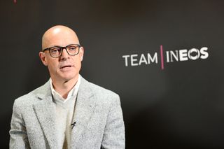 Dave Brailsford answers questions from the press