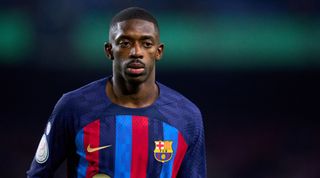 Newcastle-linked Ousmane Dembele of Barcelona during the Copa del Rey quarter-final match between Barcelona and Real Sociedad on 25 January, 2023 at Spotify Camp Nou in Barcelona, Catalonia, Spain