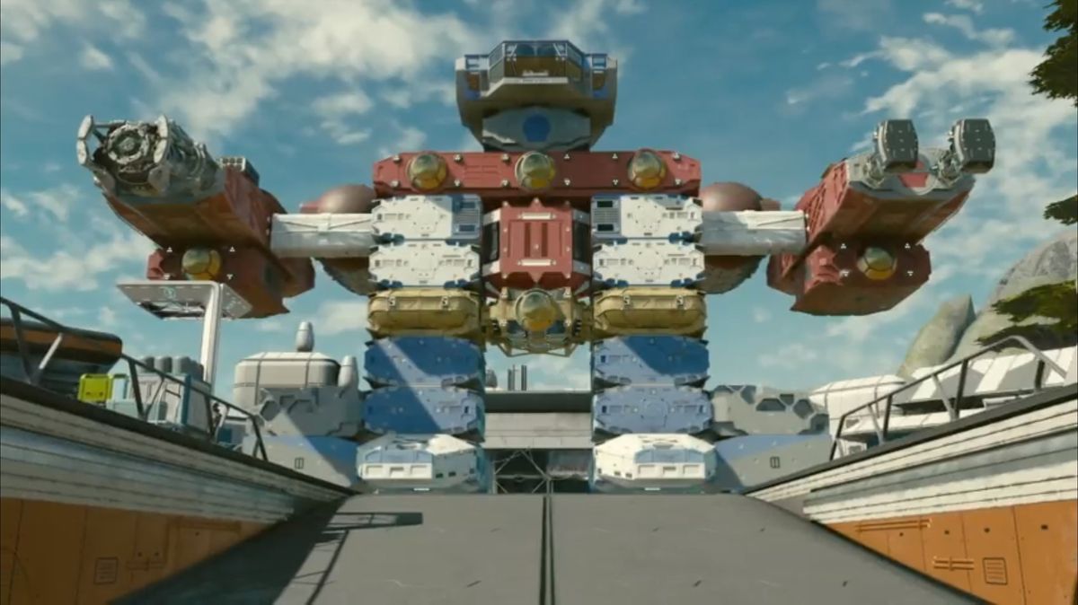 Starfield's shipbuilding tool screens and customisation