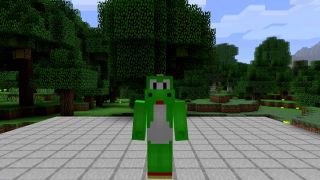 Un skin Minecraft de Yoshi, la monture dinosaure de Mario
