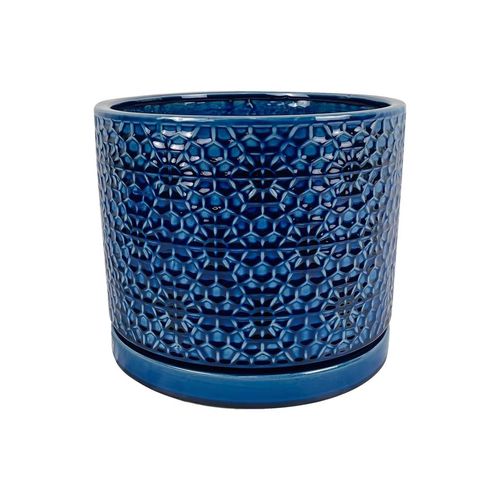 Blue Ceramic Flower Pot