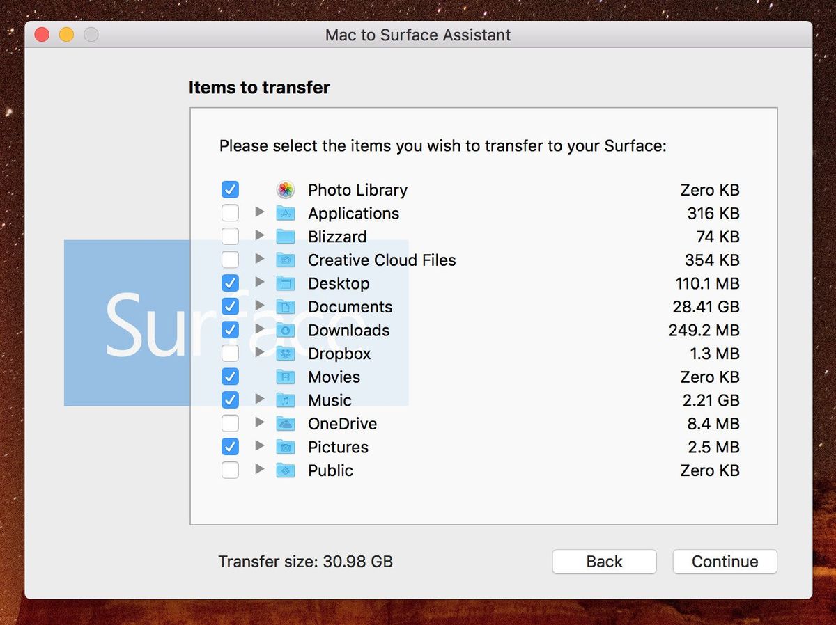 Mac to Surface Assistant