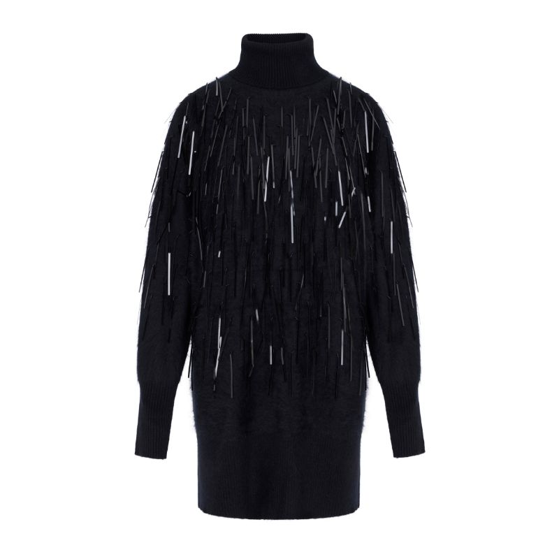 black embellished jumper