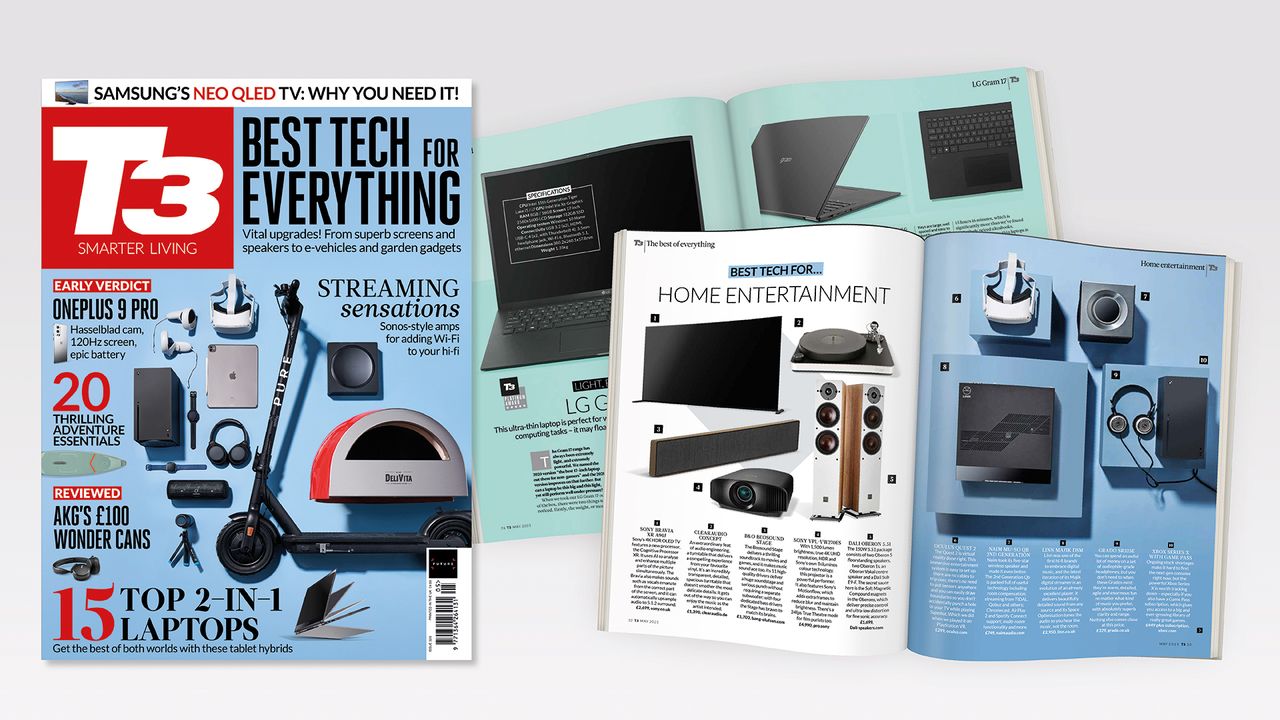 Cover of T3 issue 320 featuring the cover line &#039;Best tech for everything&#039;.