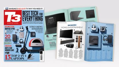 Cover of T3 issue 320 featuring the cover line 'Best tech for everything'.