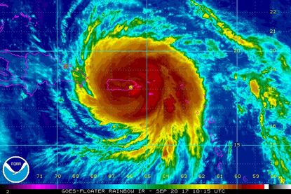 Hurricane Maria lands on Puerto Rico