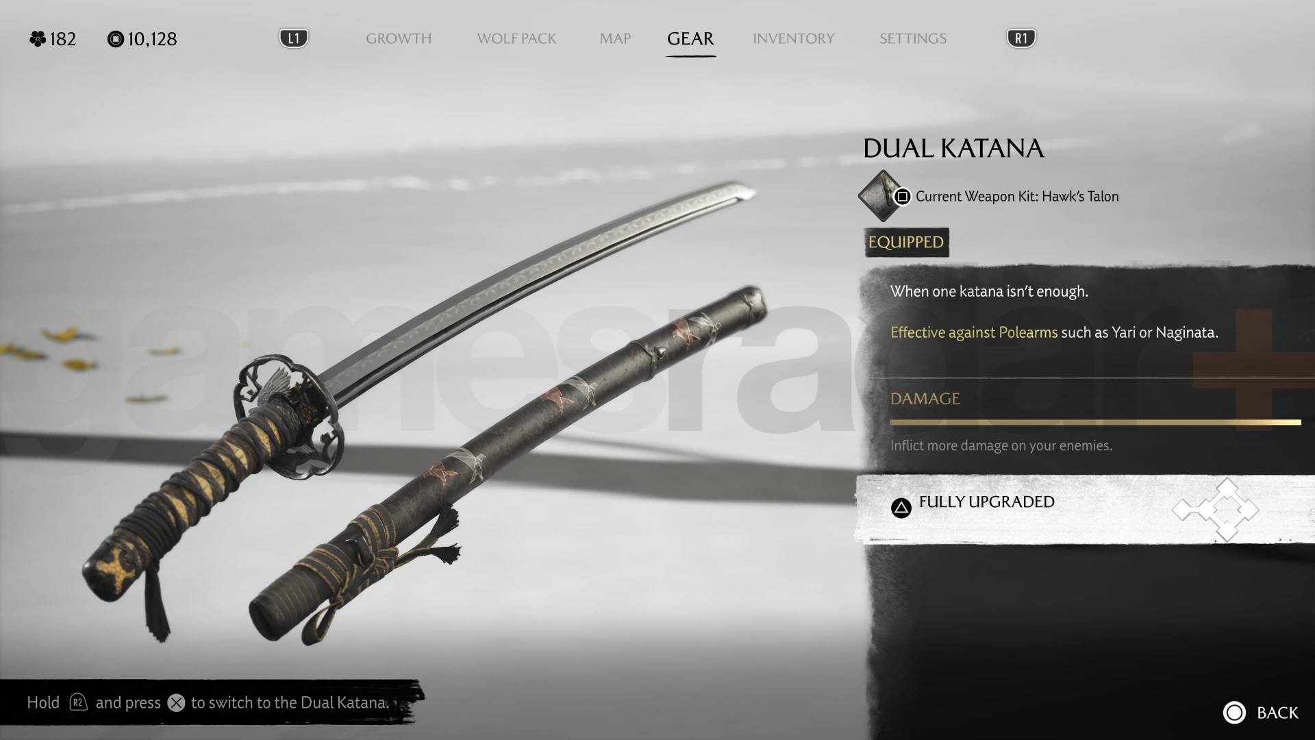 Ghost of Yotei dual katana weapons