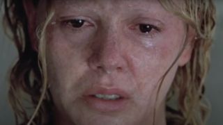 Charlize Theron crying in close up in Monster.