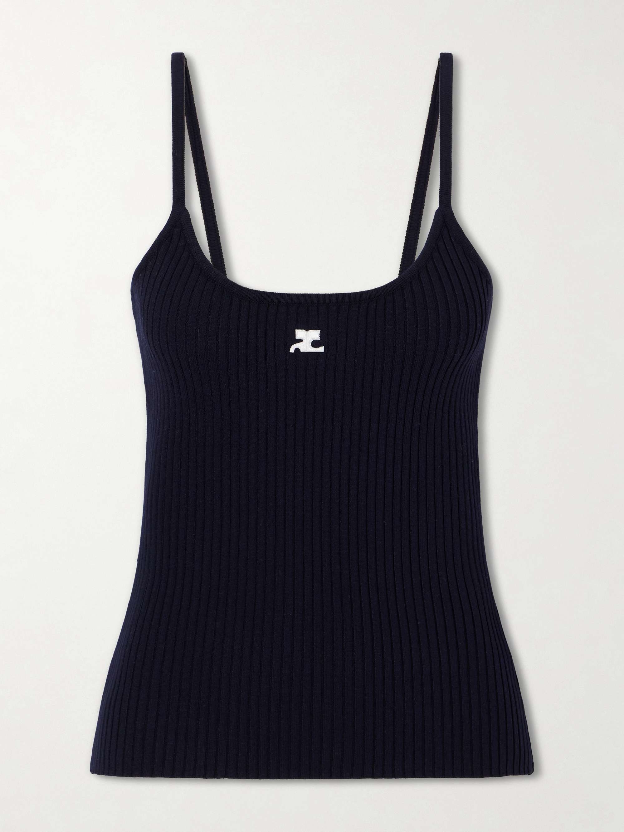 Reediton Logo-Appliqu&amp;eacute;d Ribbed-Knit Tank