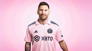 Lionel Messi in Inter Miami kit