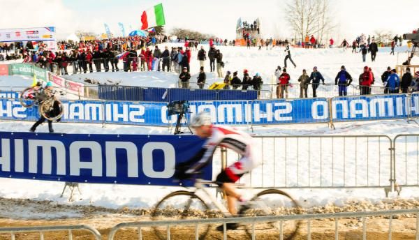 The icy course softened as the race went on