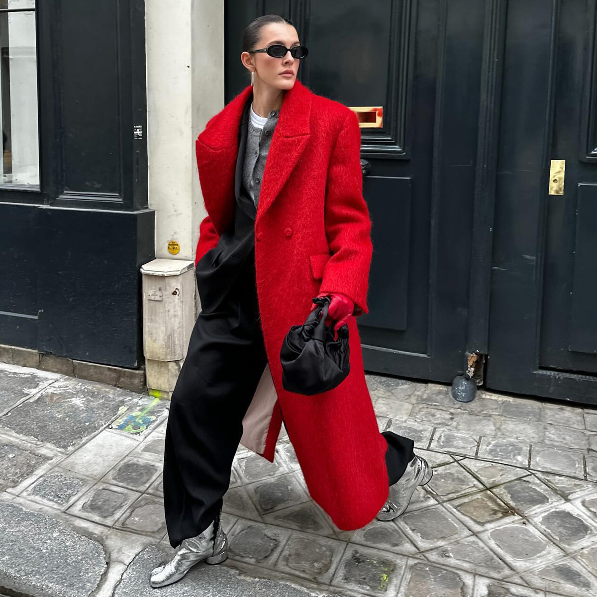 a photo of a woman showing colors that go with red