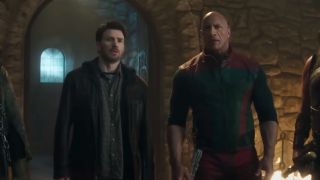 Chris Evans and Dwayne Johnson in Red One