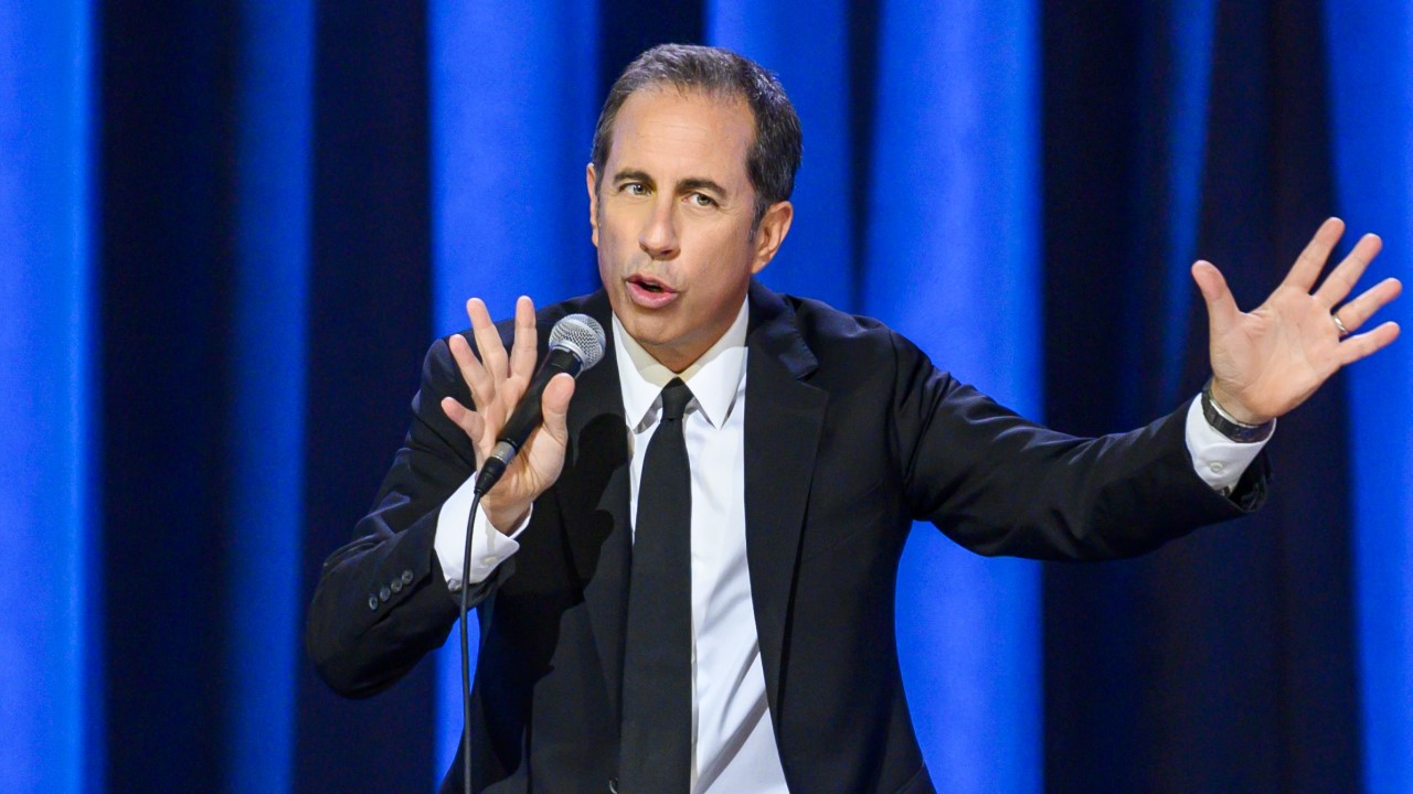 Jerry Seinfeld on stage in 23 Hours to Kill