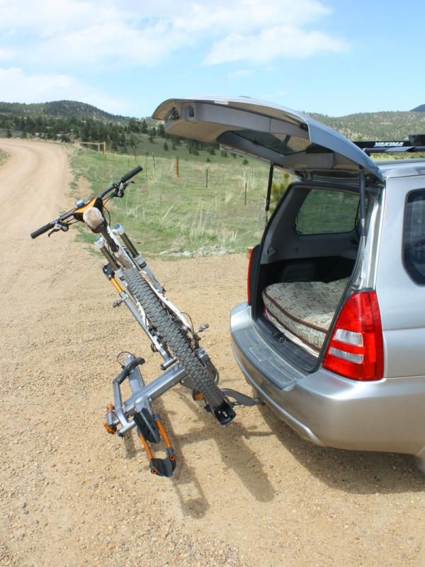 The tilt-down feature allows quick access to the rear hatch