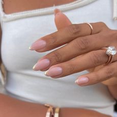 @harrietwestmoreland chrome French tip manicure