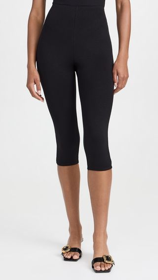 Split Hem Capri Jeans