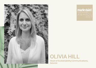 Olivia Hill Marie Claire UK Sustainability Awards 2023 judge