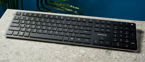 Photograph of Cherry KW X ULP low profile mechanical keyboard