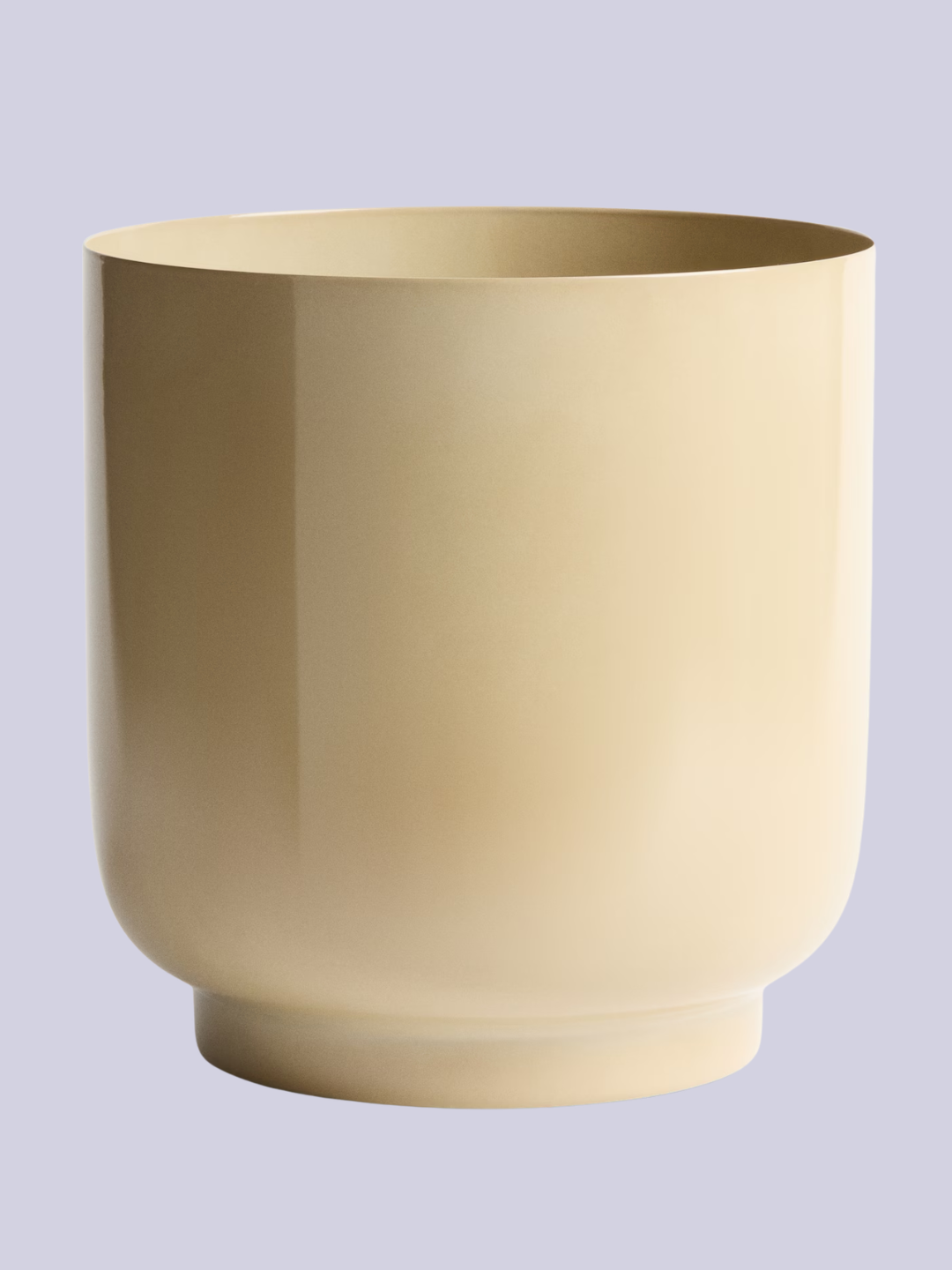 A beige metal plant pot from H&amp;amp;M