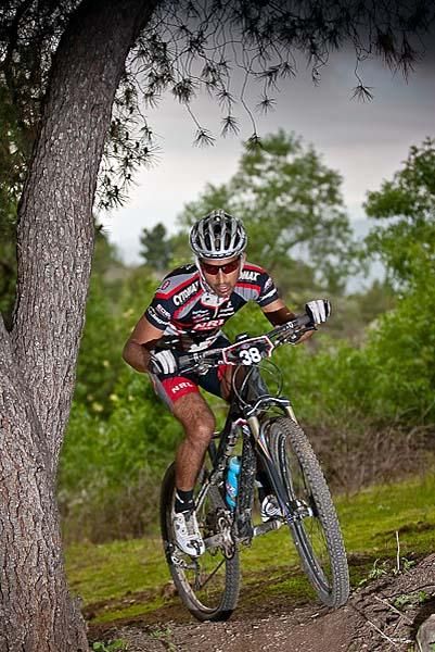 Nitish Nag (NRL Racing) rounds a turn at the top of the course.