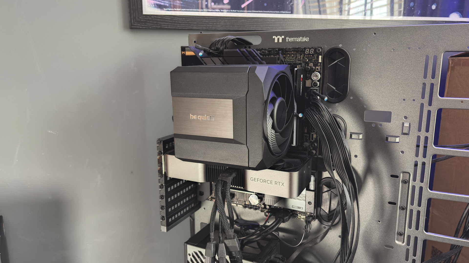 Be Quiet's latest air coolers on a box with black fans.