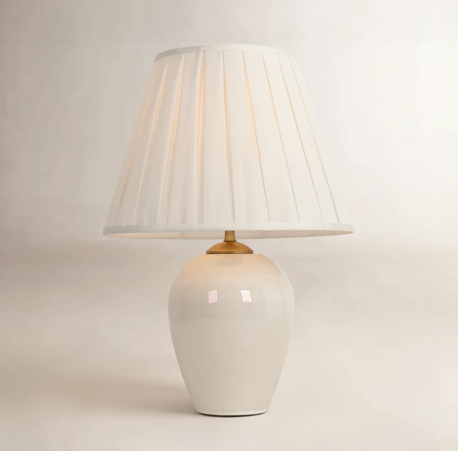 Ravenna 1- Light Dimmable Pleated Elegant Table Lamp