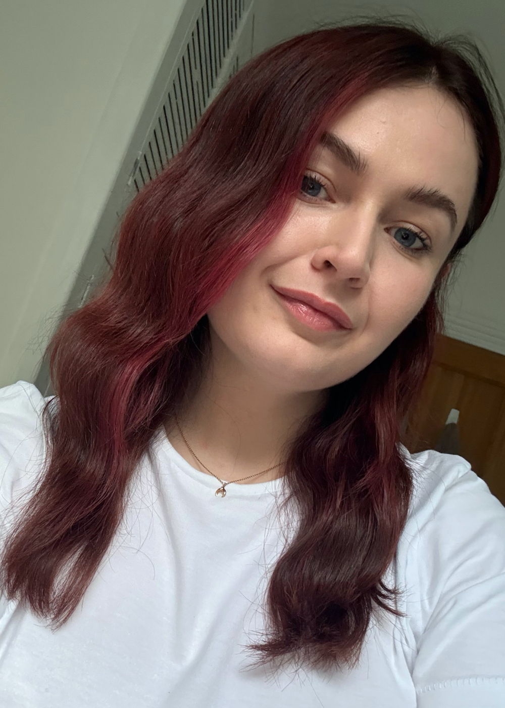Lucy after using the ghd Wave