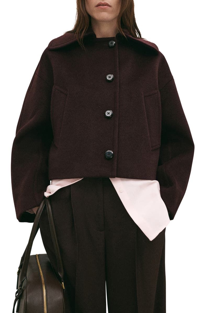 Wool Blend Crop Jacket