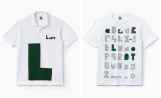White lacoste T-shirts
