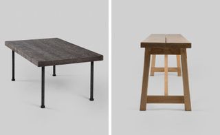 For the newest collection, Meyer started to incorporate birch bark and steel