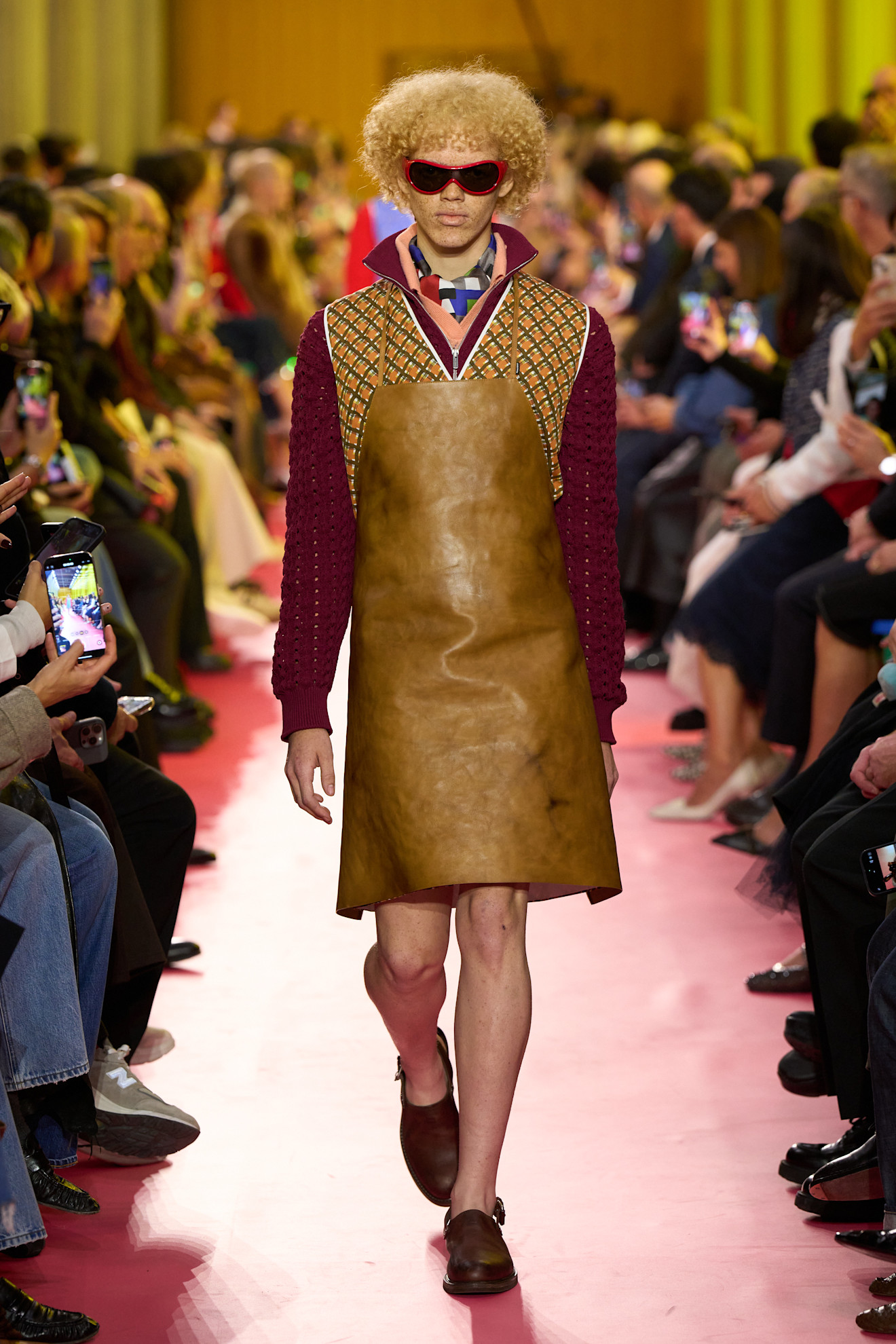 models on the Miu Miu Spring 2026 runway