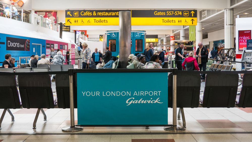 Inside Gatwick Airport