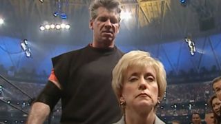 Vince McMahon and Linda McMahon at WrestleMania 17