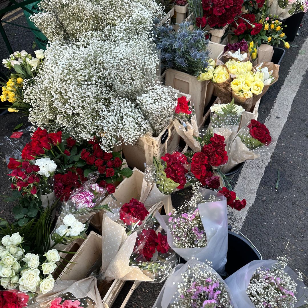 Flower market on Broadway Market