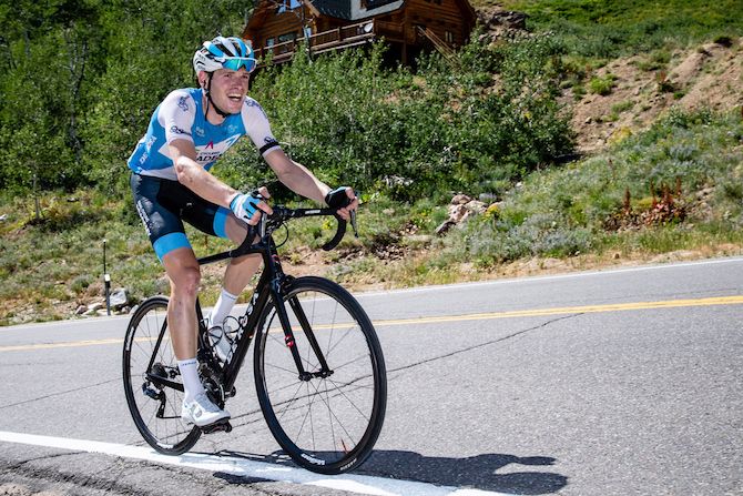 Ben Hermans (Israel Cycling Academy) en route to victory on stage 2 of the 2019 Tour of Utah