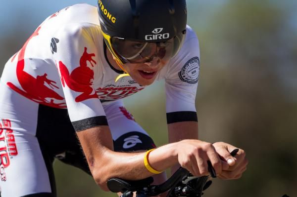 Joe Dombrowski (Bontrager-Livestrong) held onto his second place GC spot after a strong TT.